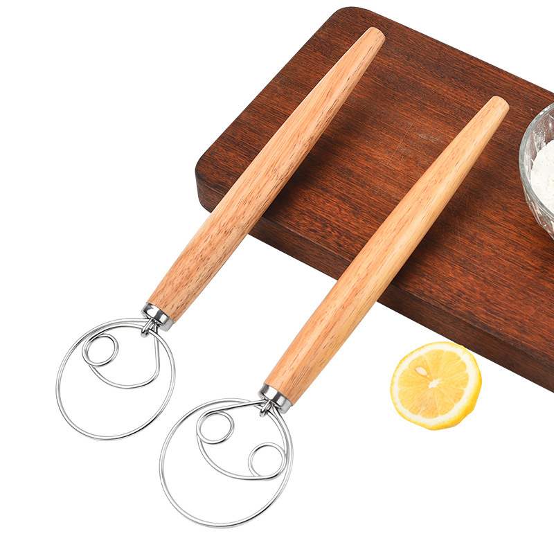 Danish Pancake Pan - 8Pcs 13 Inch Oak Handle Flour