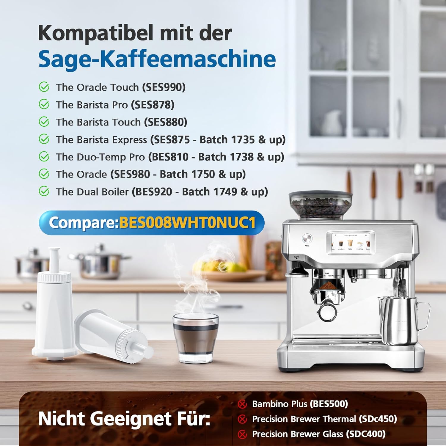 Replacement Water Filter for B - Breville Espresso Barista Touch review and price