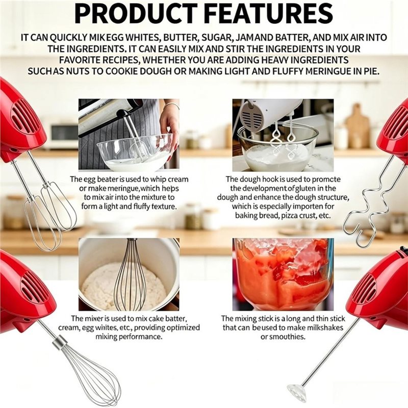 A92G HOT-Dough Hooks Whisk Ble - Kitchenaid Mixer Hand Mixer review and price