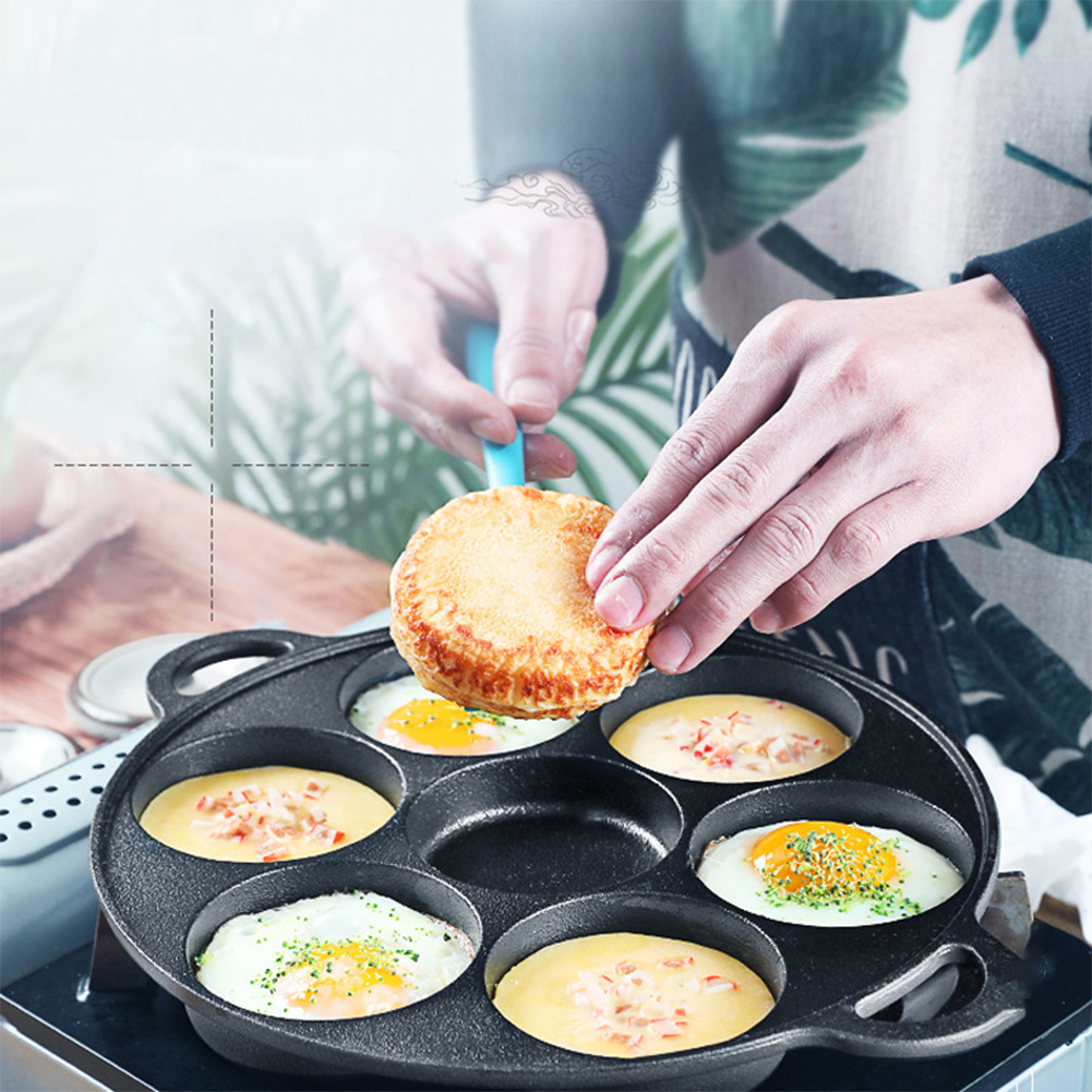 7 Hole Frying Pot Cast Iron No - Cast Iron Corn review and price