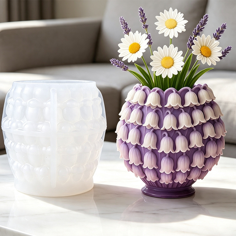 3D Lily of the Valley Vase Sil - Potsticker Mold review and price