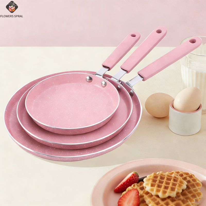 1 Non Stick Pink Frying Pan Fo - Egg Waffle Pan review and price