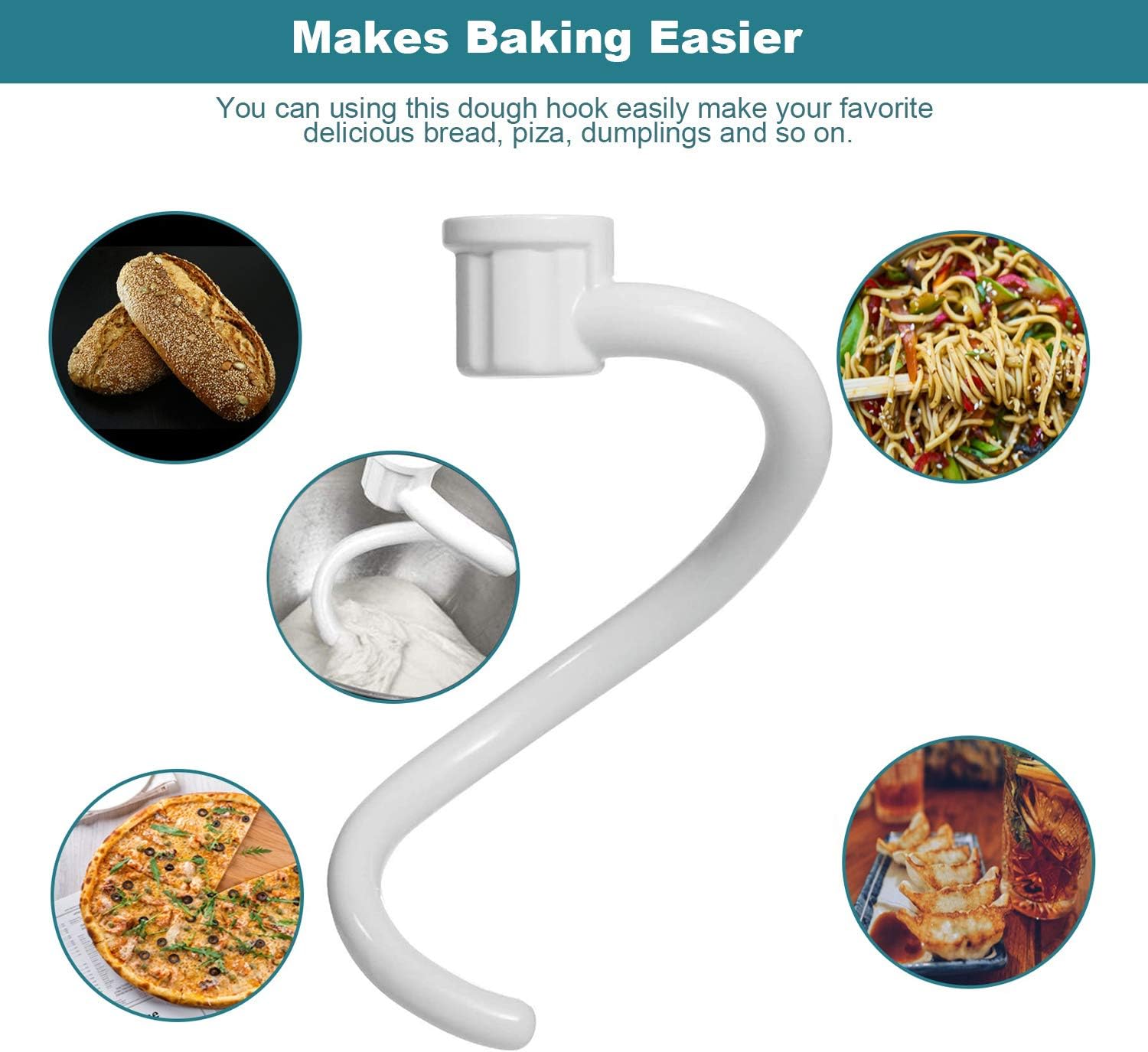 Coated Spiral Dough Hook for K - Kitchenaid Mixer Pro 600 review and price